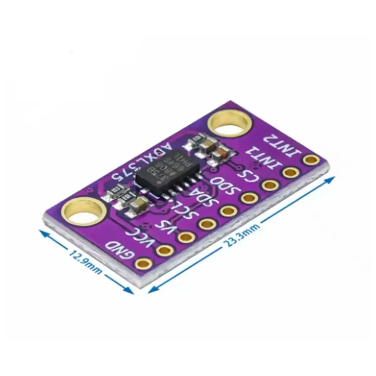 ADXL375 3 Axis Accelerometer Module ±200g High G Shock Sensor Replacement ADXL345 ADXL346 I2C SPI Digital Vibration Measurement