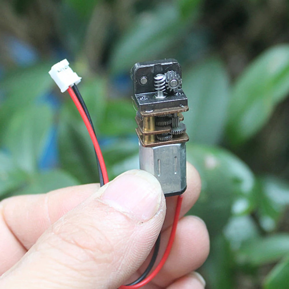 3D Printing Pinter Pen Engine DC 3V-3.7V 9.5RPM Worm Full Metal Gearbox Micro N20 Gear Motor Right Angle Output