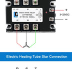 LCTC Three-phase Solid State Relay SSR 3 Phase 10A 25A 40A 60A 80A 100A 120A 150A 200A AC Control AC DC Control AC 25DA 380VAC