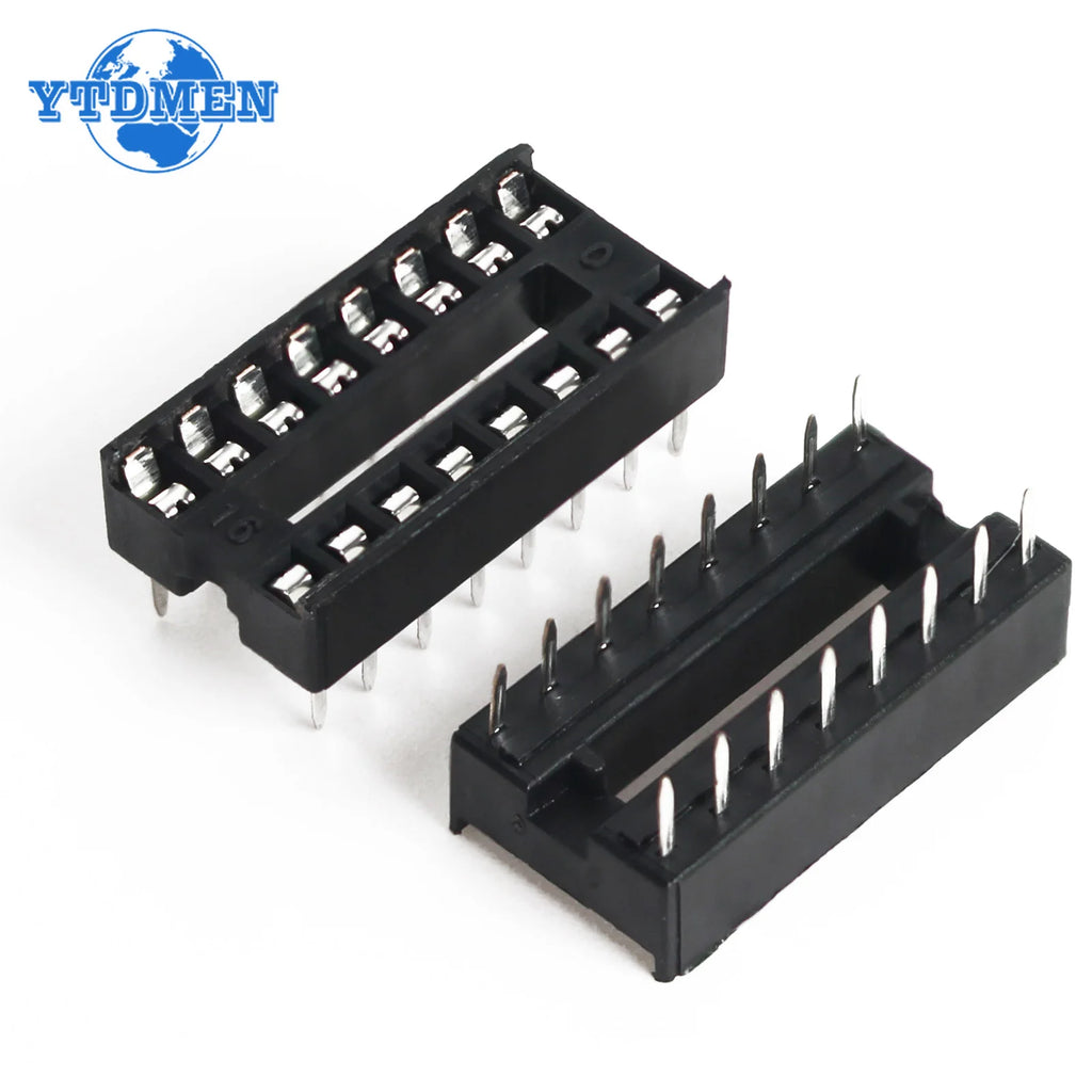 10PCS IC Seat DIP IC Socket Adaptor Solder DIY Sockets 6pin 8pin 14pin 16pin 18pin 20pin 24pin 28pin