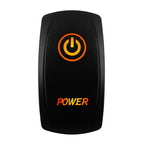 12V-24V Orange Led Rocker Switch Waterproof 20A Amber Light SPST DPDT Toggle Key for Car Boat ATV Camper Motorhome Auto Machine