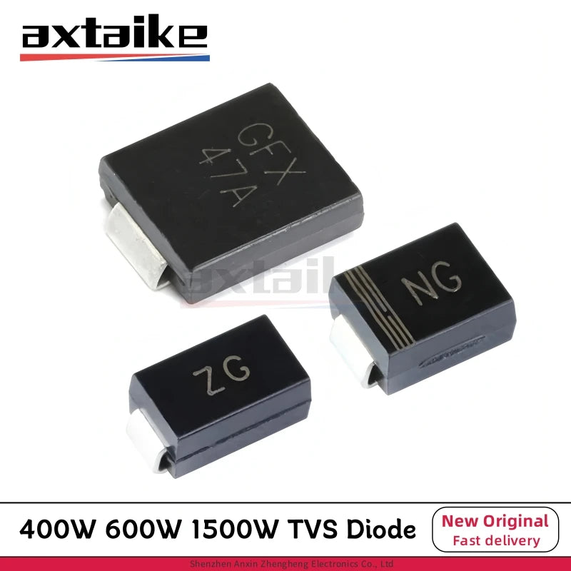 20PCS SMAJ33A SMAJ33CA SMBJ33A SMBJ33CA SMCJ33A SMCJ33CA DO-214AA/AC/AB SMD 400W 600W 1500W 33V Uni Bi Directional TVS Diode