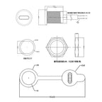 1pcs USB Type C Waterproof Connector Type-C With card buckle Female 3A High Current Fast Charging Jack Port USB-C Charger Plug