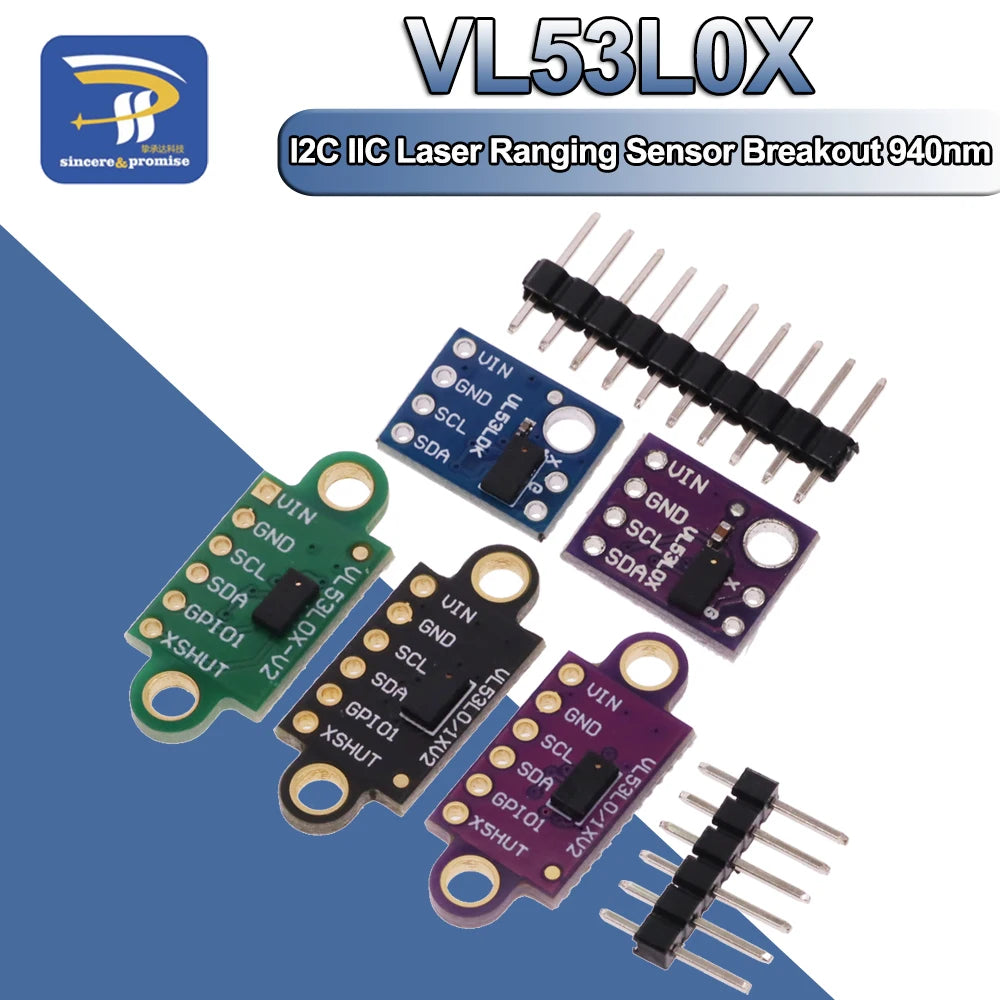 GY-530 VL53L0X Time-of-Flight (ToF) Laser Ranging Sensor Breakout 940nm GVL53L0X-V2 Distance Module I2C IIC