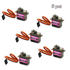 9g Micro Digital Servo Metal + Plastic Gear Brushed Motor MG90S 180/270/360° High Torque for RC Car Robot Airplane Model DIY Toy