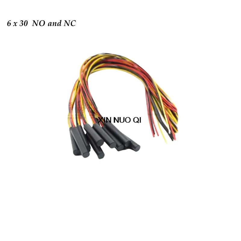 10pcs/lot Normally Open Closed Reed Sensor Proximity Switch Magnetic Control Switch 4 X18 Plastic Tape Length 6 X 30mm 15 GPS-01