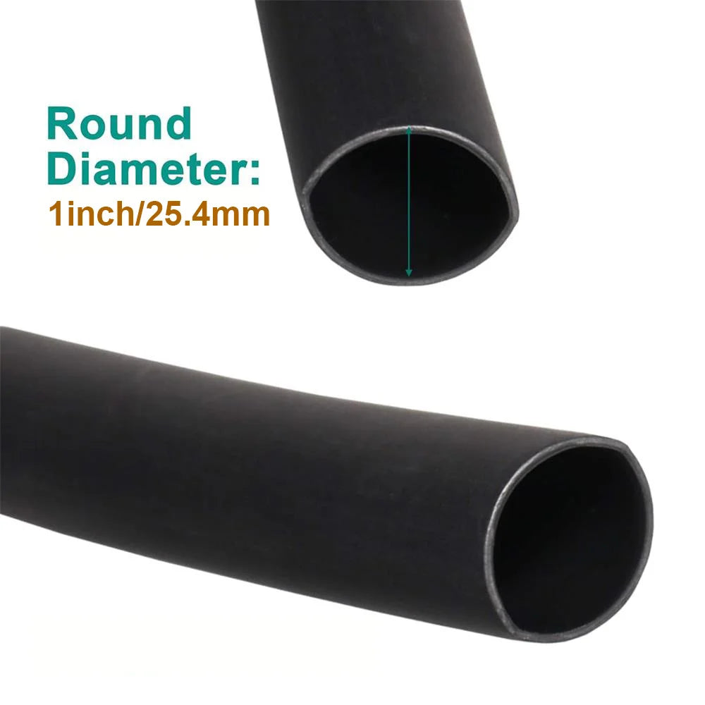 8ft/ 2.4m Length Heat Shrink Tubing Kit, 3:1 Ratio Marine Heat Shrink, Large Marine Dual Wall Adhesive Shrinkable Wire Wrap Tube