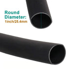 8ft/ 2.4m Length Heat Shrink Tubing Kit, 3:1 Ratio Marine Heat Shrink, Large Marine Dual Wall Adhesive Shrinkable Wire Wrap Tube
