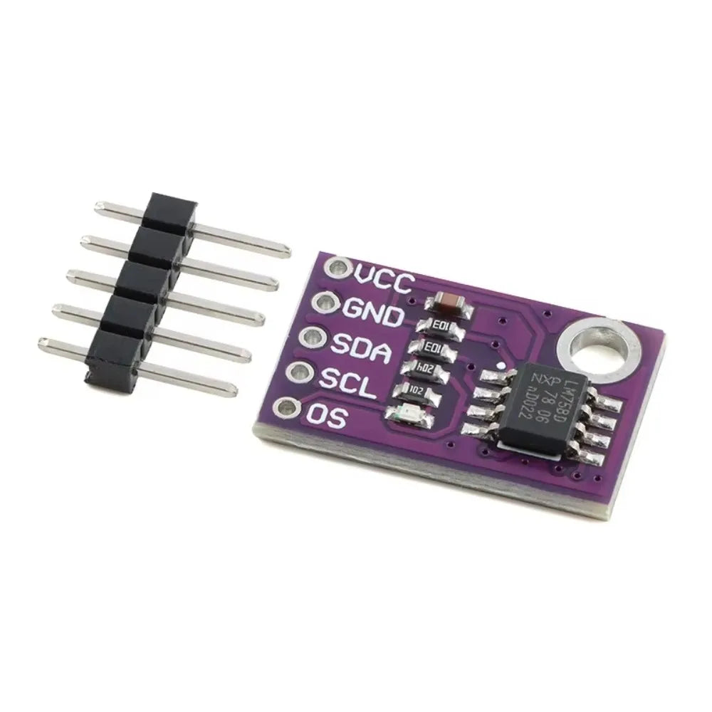 LM75 CJMCU-75 Temperature Sensor Module High Speed I2C IIC Interface High Precision