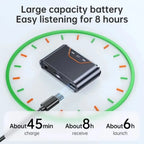 Wireless Bluetooth 5.4 Audio Receiver Transmitter 3.5mm AUX Jack Adapter TF Card Playback Hands Free for Car Radio TV Earphones