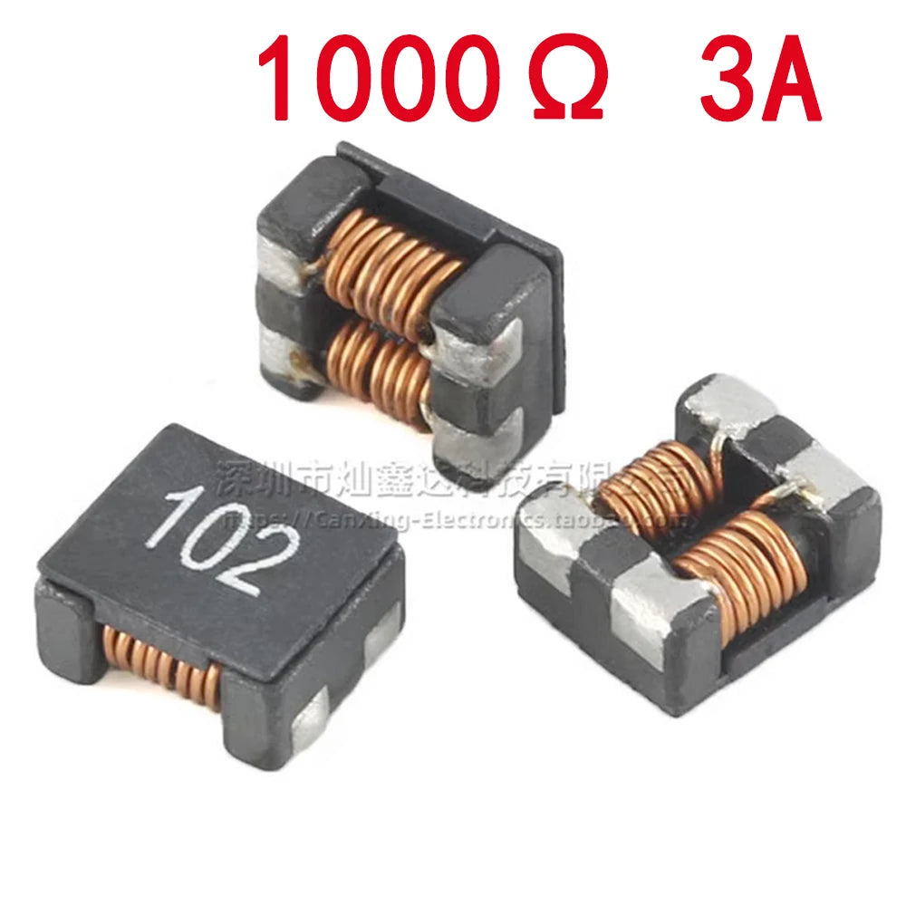 5Pcs SMD Common Mode Filter  300 500 700 1000 3000 ohm 4A 5A 15A High Current Common Mode Choke Coil Chip Inductor ACM7060 7x6mm