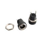 5/10pcs DC-022B 5.5x2.1mm 5.5*2.5mm DC Power Female Socket DC022B 3.5x1.3mm DC 2Pin Jack Hole Panel Mount Connector Adapter