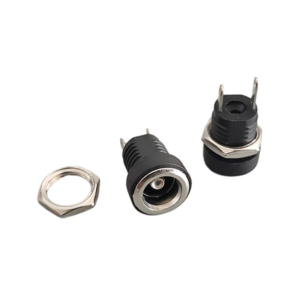 5/10pcs DC-022B 5.5x2.1mm 5.5*2.5mm DC Power Female Socket DC022B 3.5x1.3mm DC 2Pin Jack Hole Panel Mount Connector Adapter