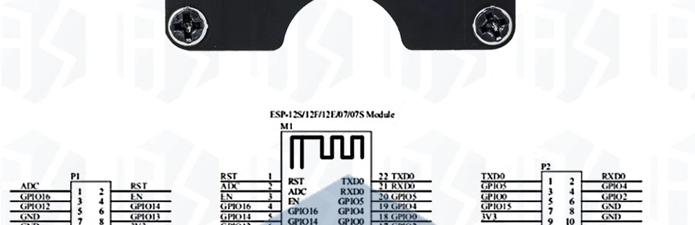 Durable ESP Development Board Programming Fixture (1PC) – Supports ESP8266/ESP32 & ESP-12F/07S/12S Modules