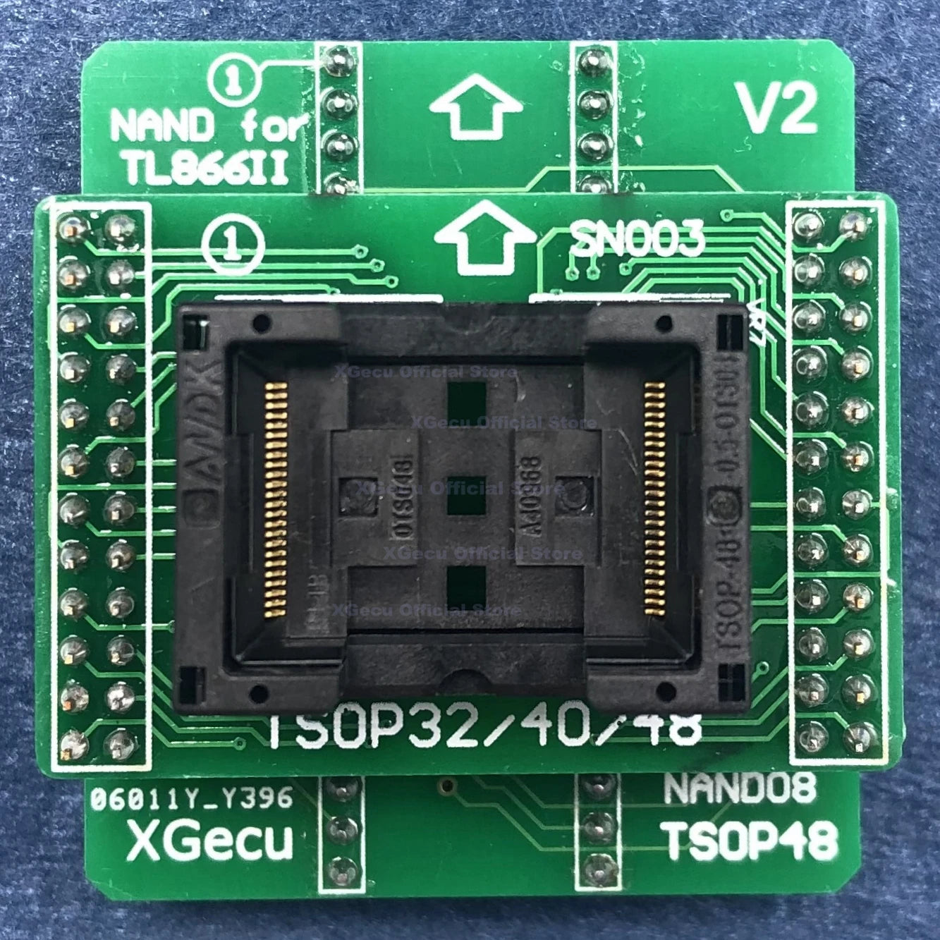 ANDK TSOP48 NAND NAND08 adapter/adaptor IC socket only for TL866II plus programmer for NAND flash chips newest FIXED V2