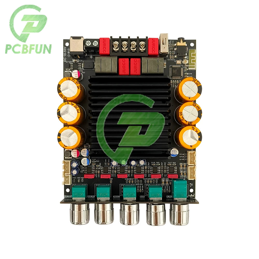 ZK-SUB600 BT Amplifier Board Module 2.0 Channel 300W+300W+Subwoofer Extension TPA3255 DC 18-50V with Subwoofer