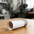 For E27 Extension Adapter Socket for For E27 Screw Base Lighting Devices Including Pendant Lights and Recessed Fixtures