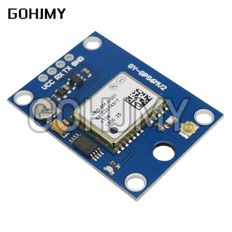 Free Shipping 10pcs GY-NEO6MV2 NEO-6M GPS Module 3V-5V NEO6MV2 with Flight Control EEPROM MWC APM2.5 large antenna for arduino
