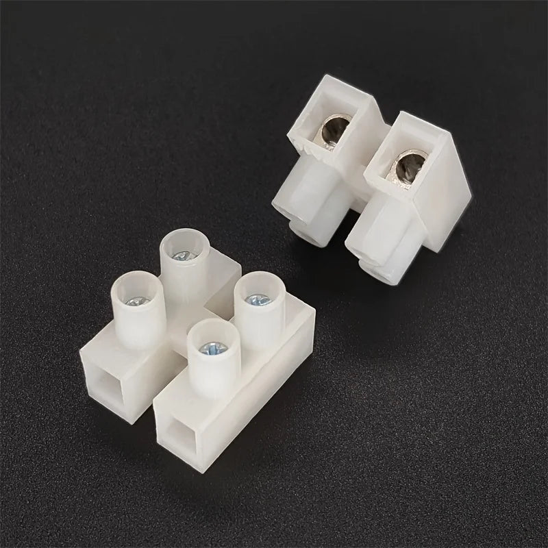 10Pcs 2P Terminal Block Plastic Wire Connector Screw Cable Connector Wire Connector Strip