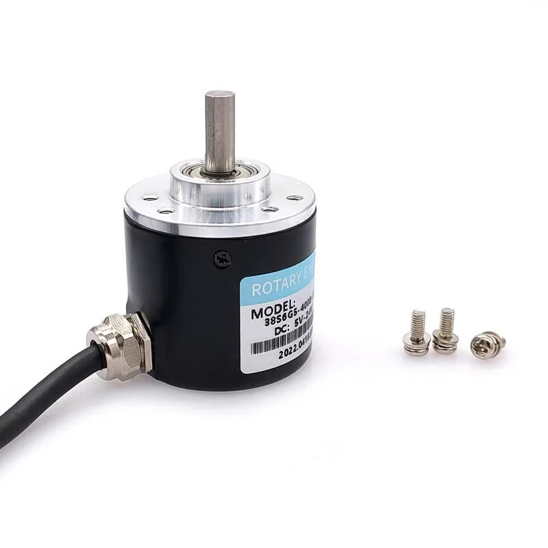 Photoelectric Incremental Rotary Encoder 38S6G5-B-G24N 50/100/200/360/400/500/600PPR AB 2 Phase DC5-24V NPN Optical  Encoder