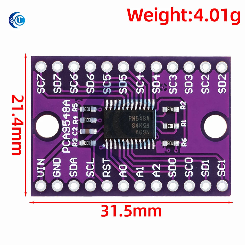 PCA9548 TCA9548A I2C Multiplexer Module – 1-to-8 Channel Expansion Board for IIC Bus (8-Way)