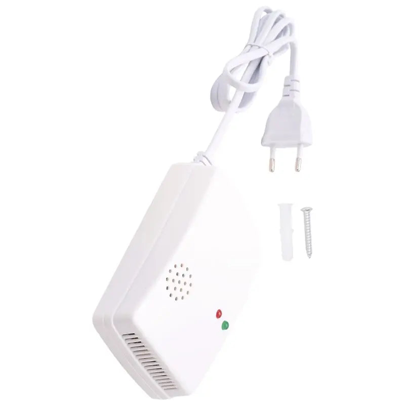Gas Leak Detector Combustible Propane Butane Methane Leak Warning Combustible Gas Alarm Sensor For Home Security EU Plug-Y41A