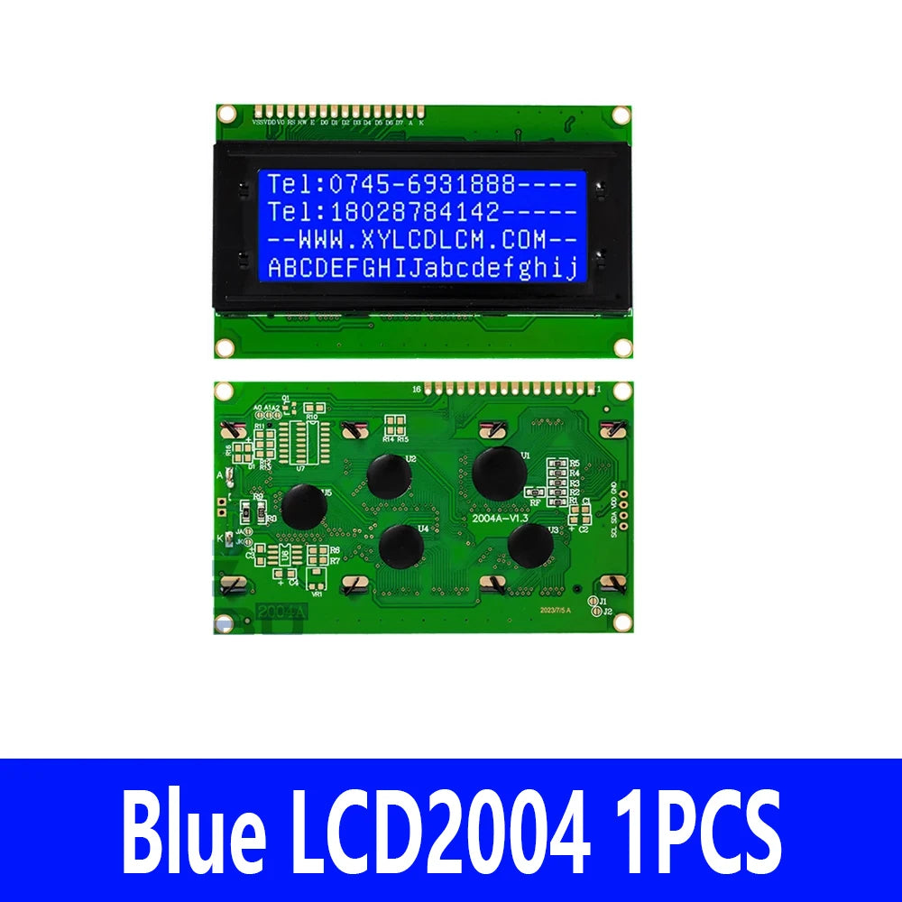 1PCS LCD2004+I2C 2004 20x4 2004A blue screen HD44780 Character LCD /w IIC/I2C Serial Interface Adapter Module For Arduino Module