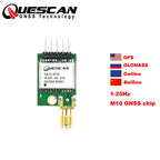 QUESCAN M10050 M10 GPS Galileo BeiDou GLONASS Module Active Antenna GNSS Receiver Arduino ESP32 GPS NMEA UBX Protocol 1-25Hz