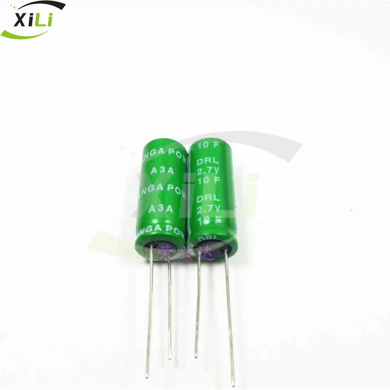 10PCS/LOT 2.7V10F Brand New Original Wanyu Sanxin Energy Storage Super Farad Capacitor 10F 2.7V 10X25MM