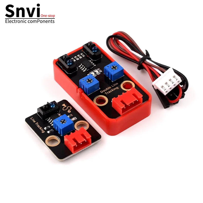 Snvi TCRT5000 Line Tracking Sensor Module Single Dual Channel Infrared IR Red Board with 3Pin 4Pin Cable for Arduino