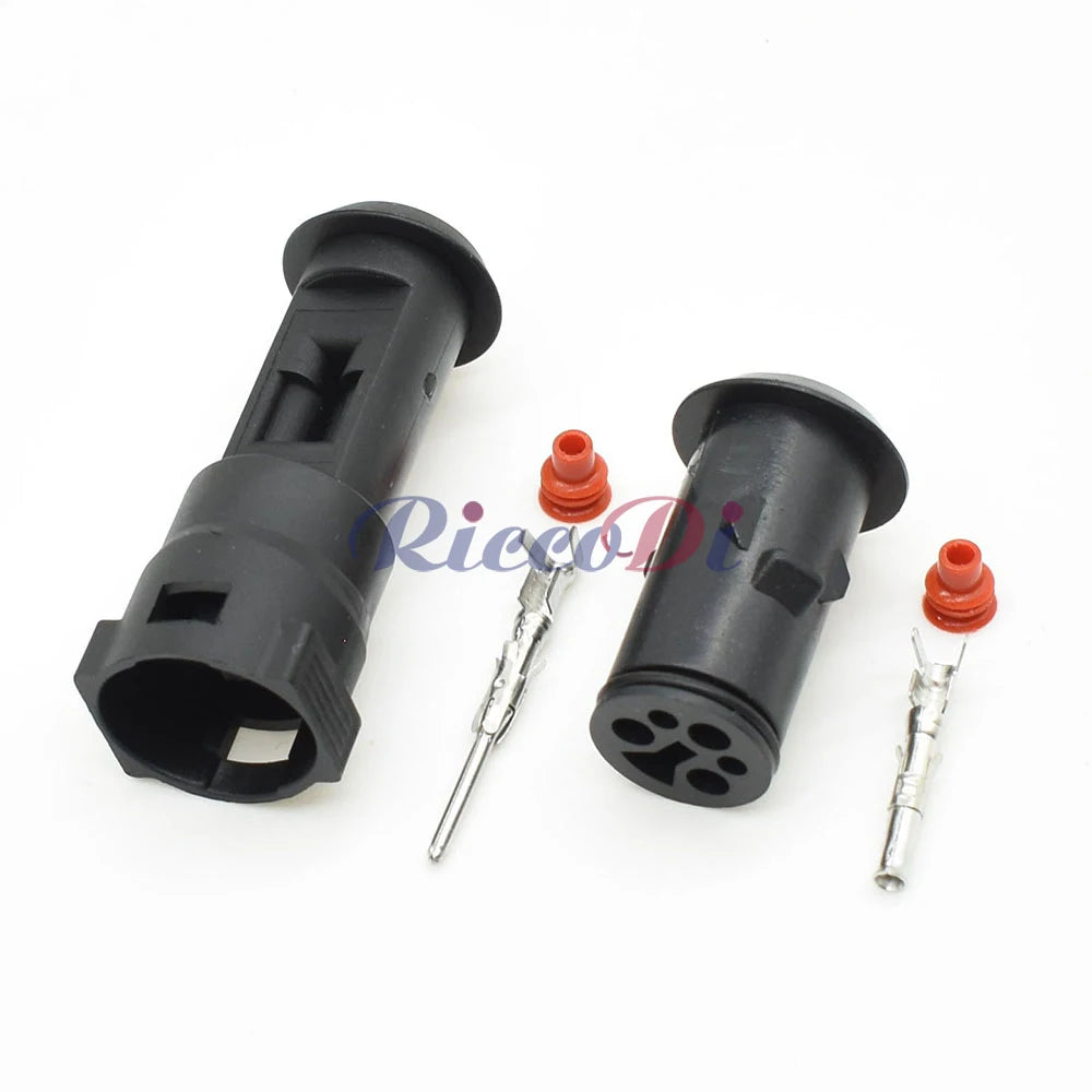 1 Set 3 Pin 1.5mm 1-926554-1 Black Male Female Auto Waterproof Connector DJ3031-1.5-11/21 Plug Round Sheath
