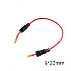 5Pcs BLX-A Glass Fuse Holder 5x20mm 6x30mm PCB Mount Fuseholder Clip Ceramic Fuse Tube Socket for Electrical Safety