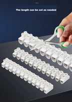 10Pcs 12 Position Electrical Wire Connector Retardant X3-1012 20A 30A Terminal Blocks Barrier Terminal Strip Plastic Terminal