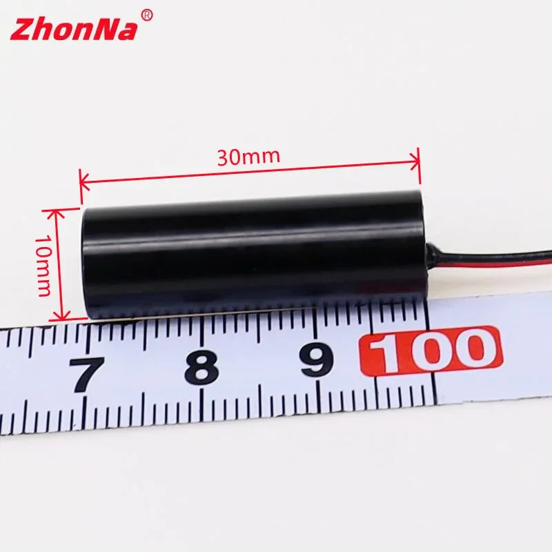 635nm 5mW 10X30mm Laser Module Red Light Single Point OpticsLocatorAiming Glass LensInstallation Accessories Input Voltage 3-5 V