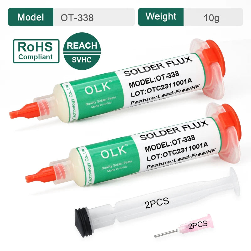 Olk SMD Flux Pcb Repair Soldering Flux No-Clean Solder Paste Welding Advanced Oil Flux For Welding Grease 10cc Soldering Repair