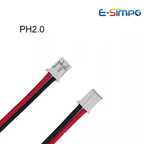 10PCS PH 2.0mm MX1.25mm/XH 2.54mm 28-22AWG 2 Pin Male Cable Connector Micro Plug Jack Socket Terminals Wire Cables 80MM-500MM