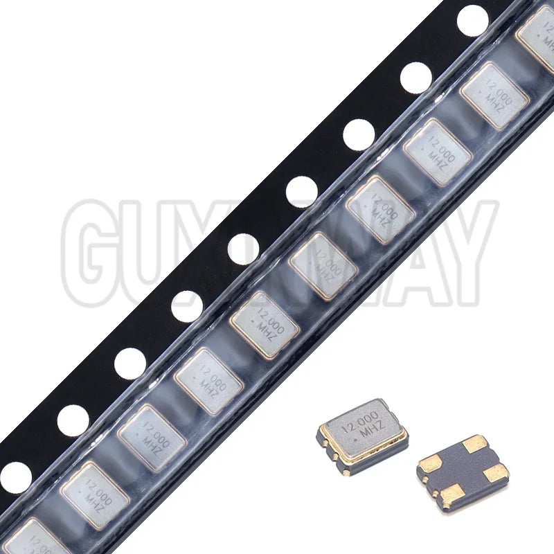 10PCS SMD 3225 SMD passive quartz crystal oscillator 8Mhz 10Mhz 12Mhz 16Mhz 20Mhz 24Mhz 26Mhz 30Mhz 32Mhz 40Mhz 48Mhz 8.000Mhz