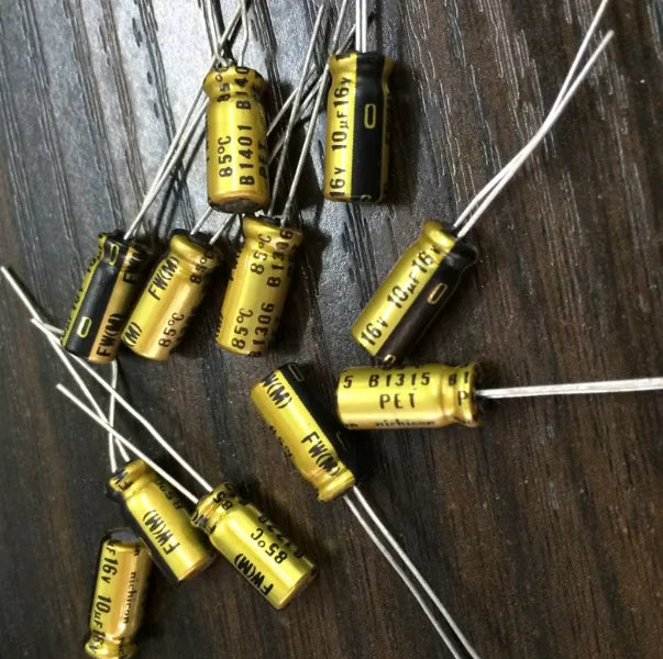 10pcs 10uF 16V NICHICON FW Series 5x11mm 16V10uF Audio Aluminum Electrolytic Capacitor Top Grade