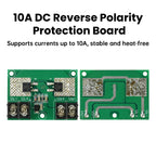 10A MOSFET Anti Reverse Connection Power Protection Module OW RDS(on) Reverse Connection Power Protection Board 5V–26V 12V–60V