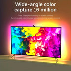 Smart LED TV Backlight Strip with AR Color Sensor App Controller with Music Sync RGB Ambient Light for 55 to 85 Inch Screen
