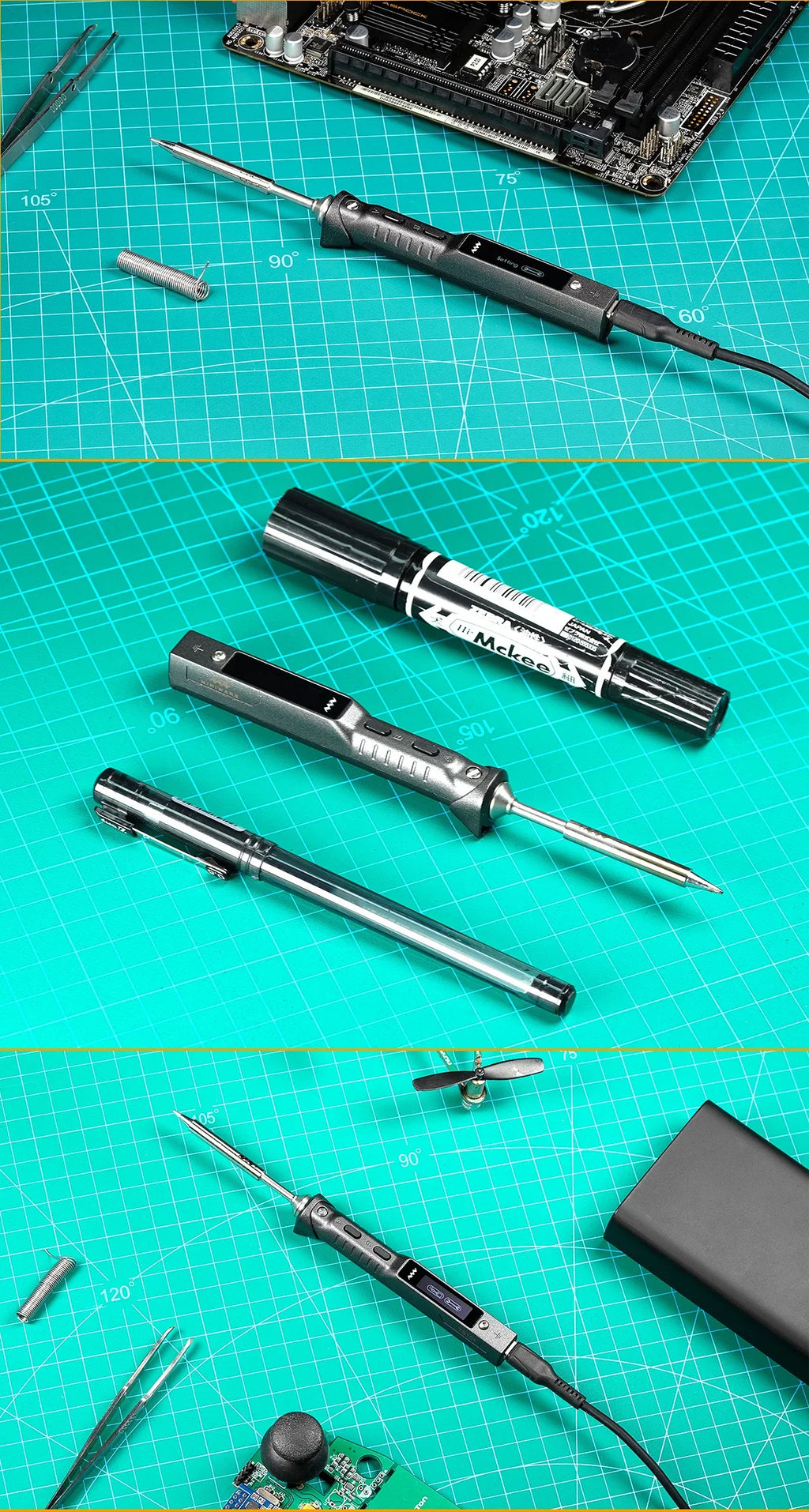 Original TS101 Soldering Iron Electric 65W Temperature Adjustable Programming TS100 Soldering Iron New Upgrade With PD Plug Kit