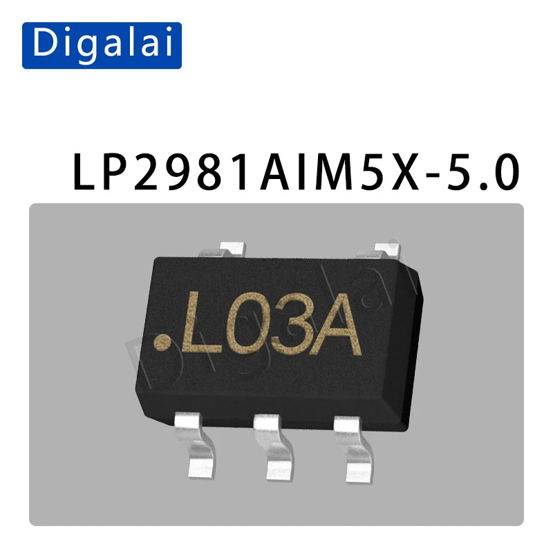 100%New origina 5PCS LP2981AIM5X-5.0 LP2980 LP2985 LP2992 3.3 3.0 2.5 SOT23 LDO linear regulator chip