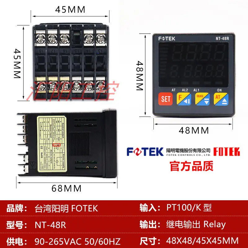 FOTEK NT-20R NT-20V NT-20L NT-96RE NT-96VE NT-96LE NT-48R-RS NT-48V-RS NT-48L-RS NT-21R Temperature Controller