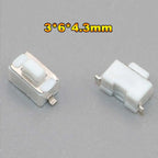 Cltgxdd 10PCS Tactile Push Button Switch Car Remote Control Keys Button Touch Micro Switch Momentary SMD DIP 2*4 3*6 4*4 6*6