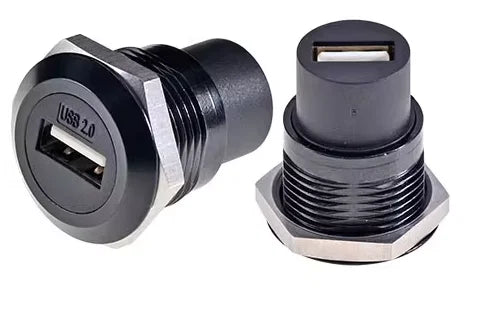 1pc Metal D Type Module USB 2.0/3.0&Type C&HDMI&RJ45 CAT6-Jack Socket Through Network Panel Mounting Electronic Connector