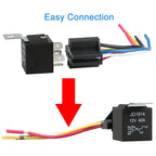 1PCS Waterproof Automotive Relay 12V 5Pin 40A Car Relay 12V 5Pin With Relay Socket