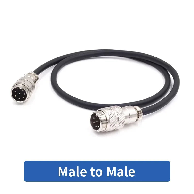 GX16 5pin 6Pin 7Pin 8pin Aviation Plug Connection Cable Male To Female Aviation Extension Line 1-20 Meters Pure Copper Connector