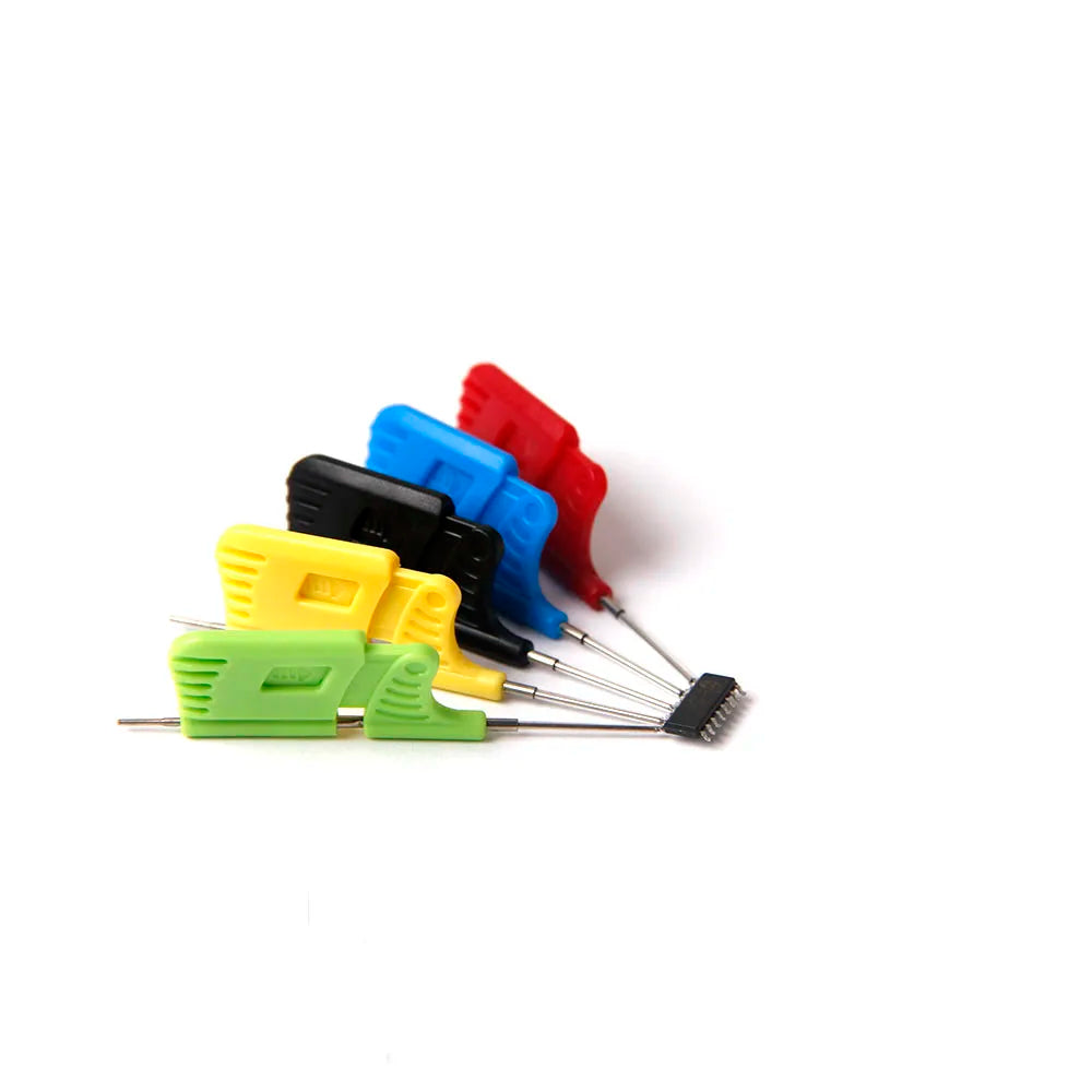10PCS Universal IC Chip Micro IC Clamp SOP SOIC TSSOP TSOP SSOP MSOP PLCC QFP TQFP LQFP SMD IC Chip Pin Clip DIP Logic Analyzer