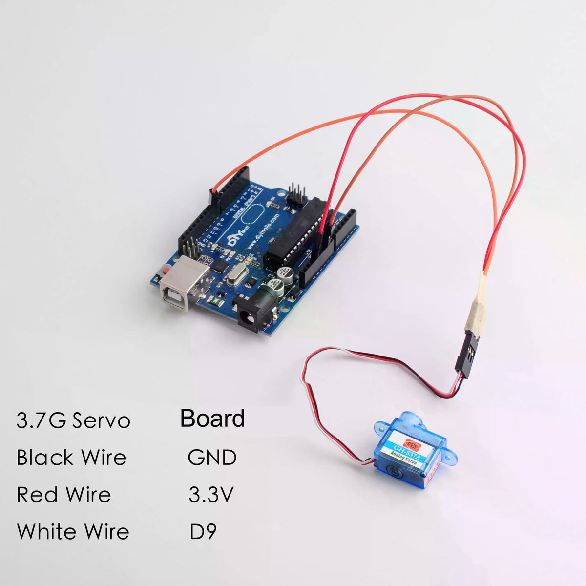 1/2/4 PCS GH-S37D Micro Digital Servo Motor 3.7g Super Light 90 Degree for RC Plane/Helicopter/Boat/Car Super Light Mini Servos