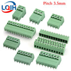 15EDG KF2EDG 2.54mm 3.5mm 3.81mm 5.08mm PCB Screw Terminal Block 2 3 4 5-16Pin Male Plug Female Socket Pin Header Wire Connector